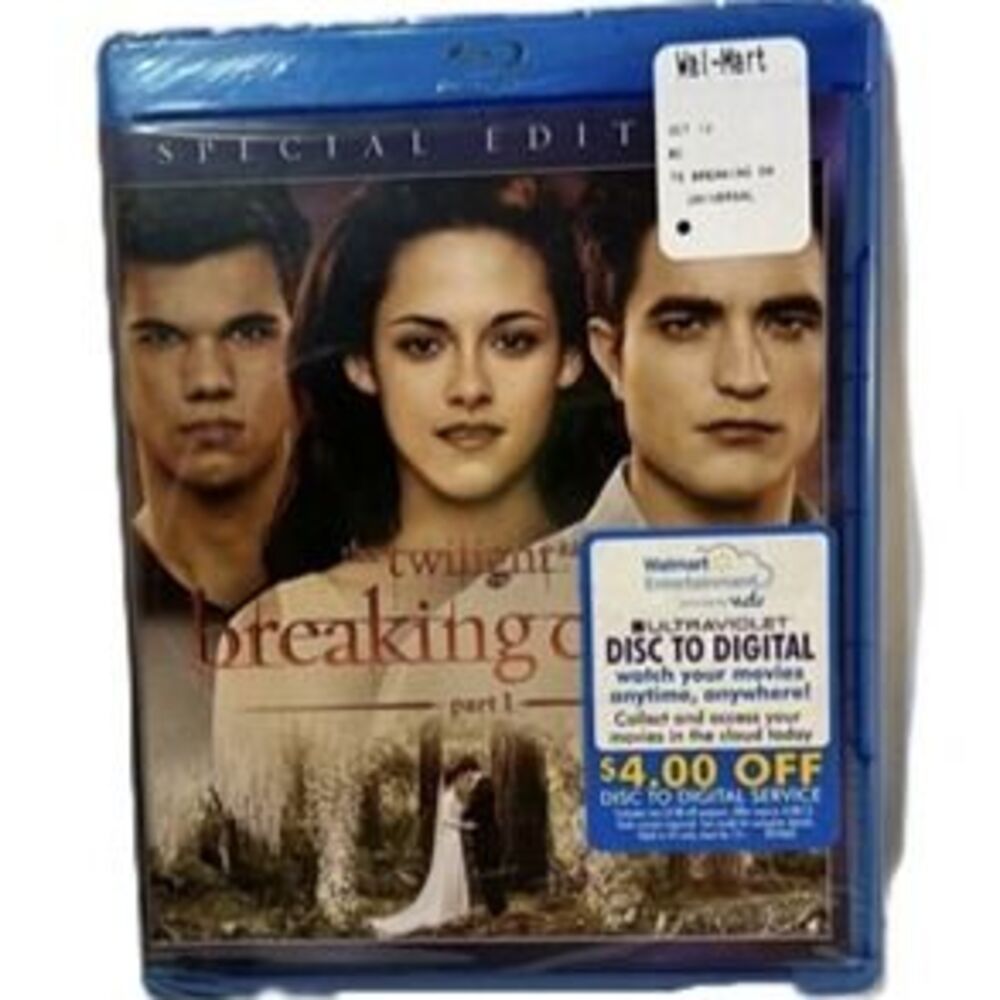 Twilight Breaking Dawn Part 1 Blu-ray Special Edition Walmart Exclusive NEW Seal